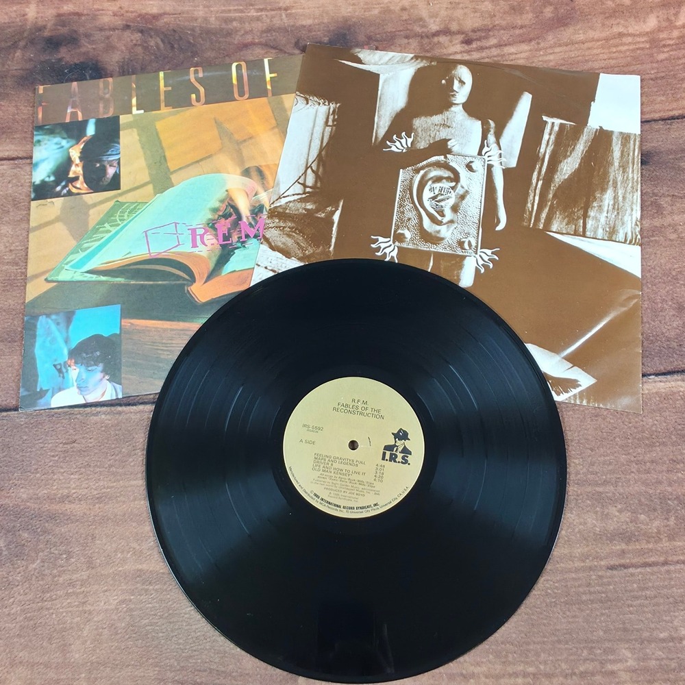 R.E.M. Fables of the Reconstruction Vinyl LP 12" Black Good 1985 IRS-5592 Press